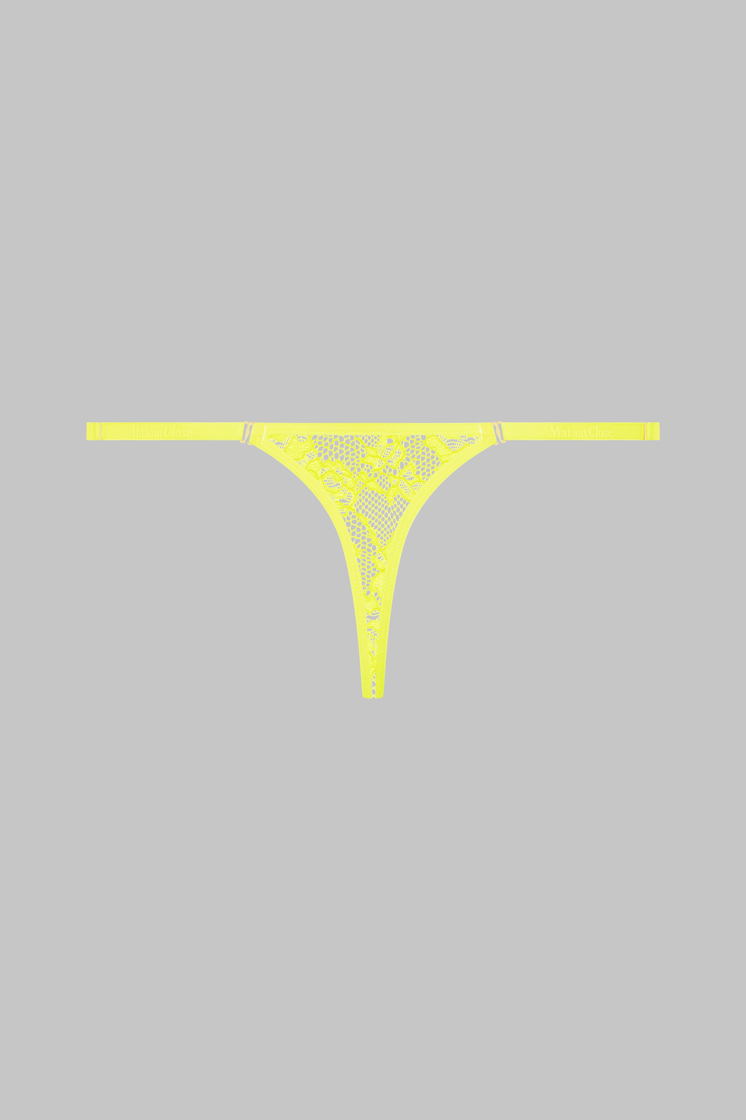 Chilot tanga mini dantela Flashback Neon