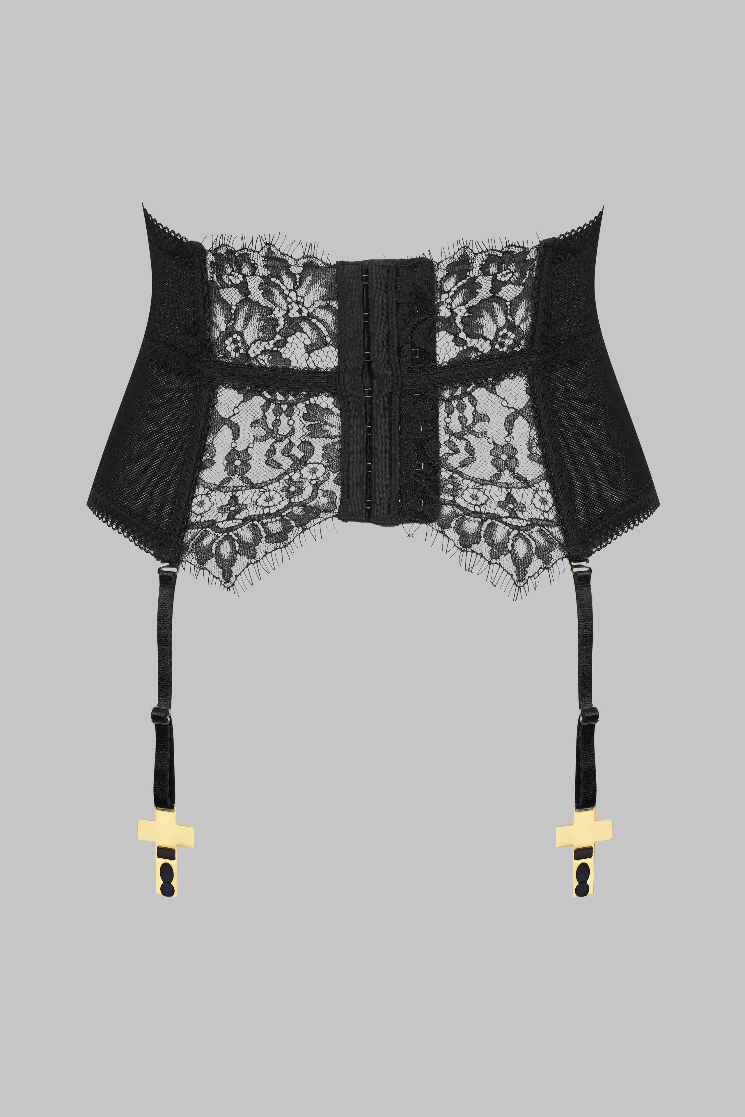 Corset dantela cu jartiere detasabile Inspiration Divine
