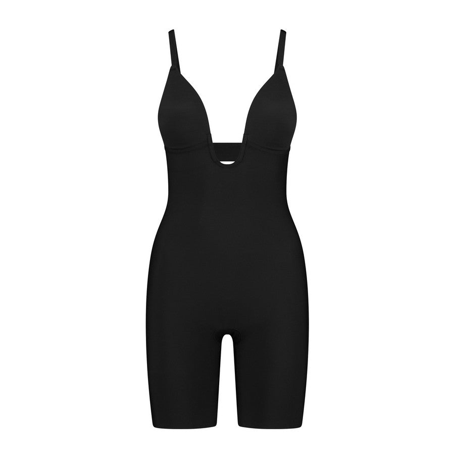 Salopeta neagra modelatoare decolteu adanc V