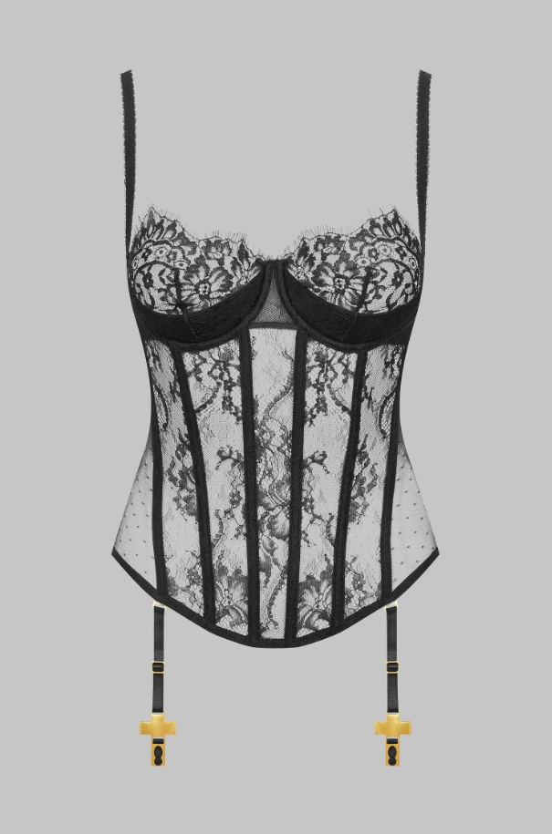 Corset portjartier din dantela Inspiration Divine