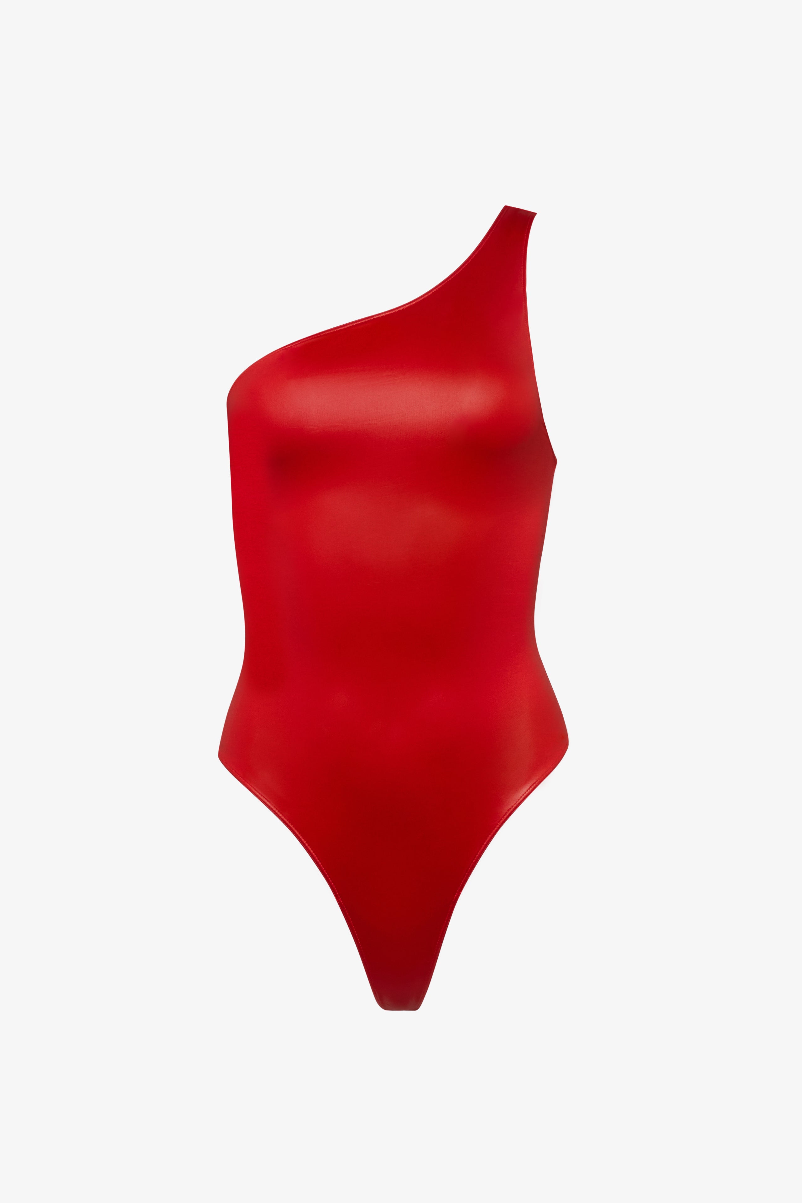 Costum baie intreg asimetric Splash – efect wet-look