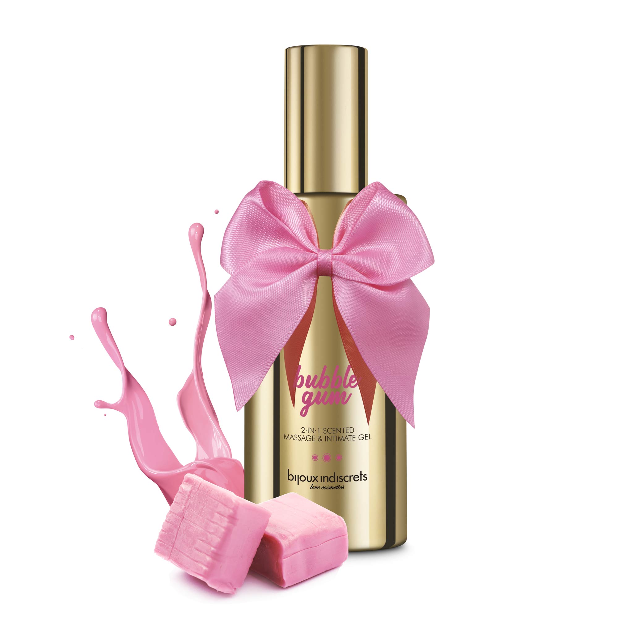 Gel intim + pentru masaj Light My Fire Bubblegum 2 in 1, 100ml