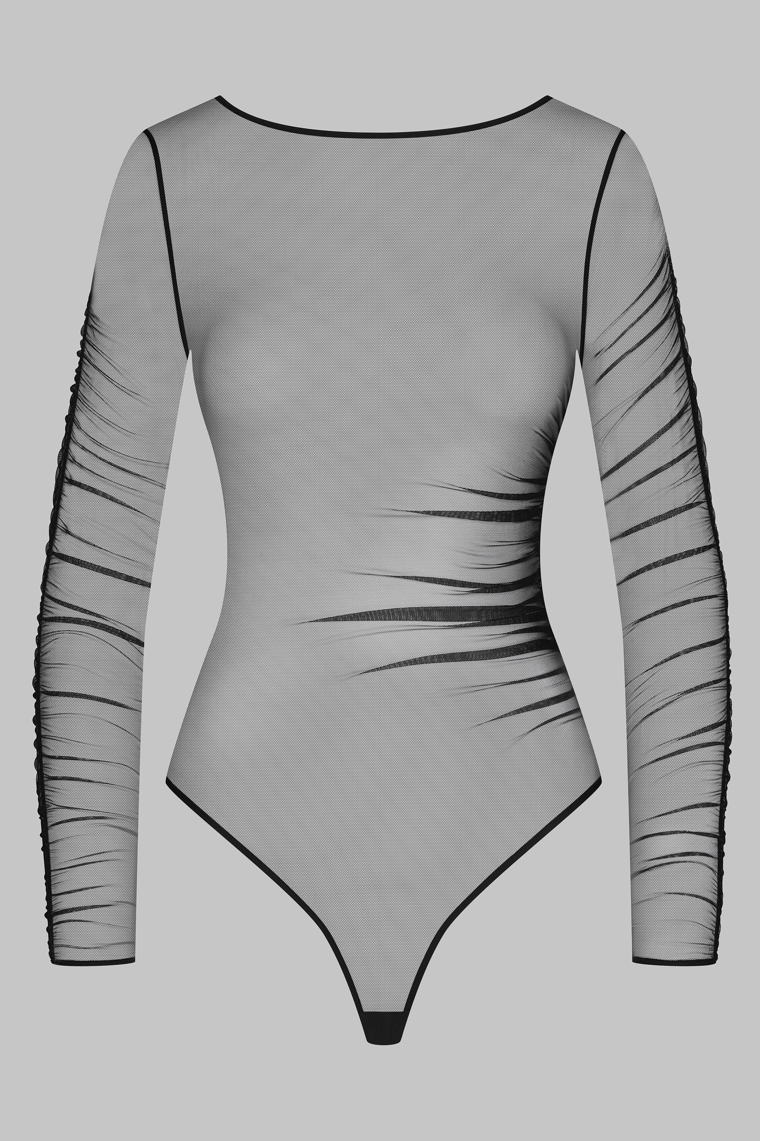 Body tanga transparent Nuit Fauve
