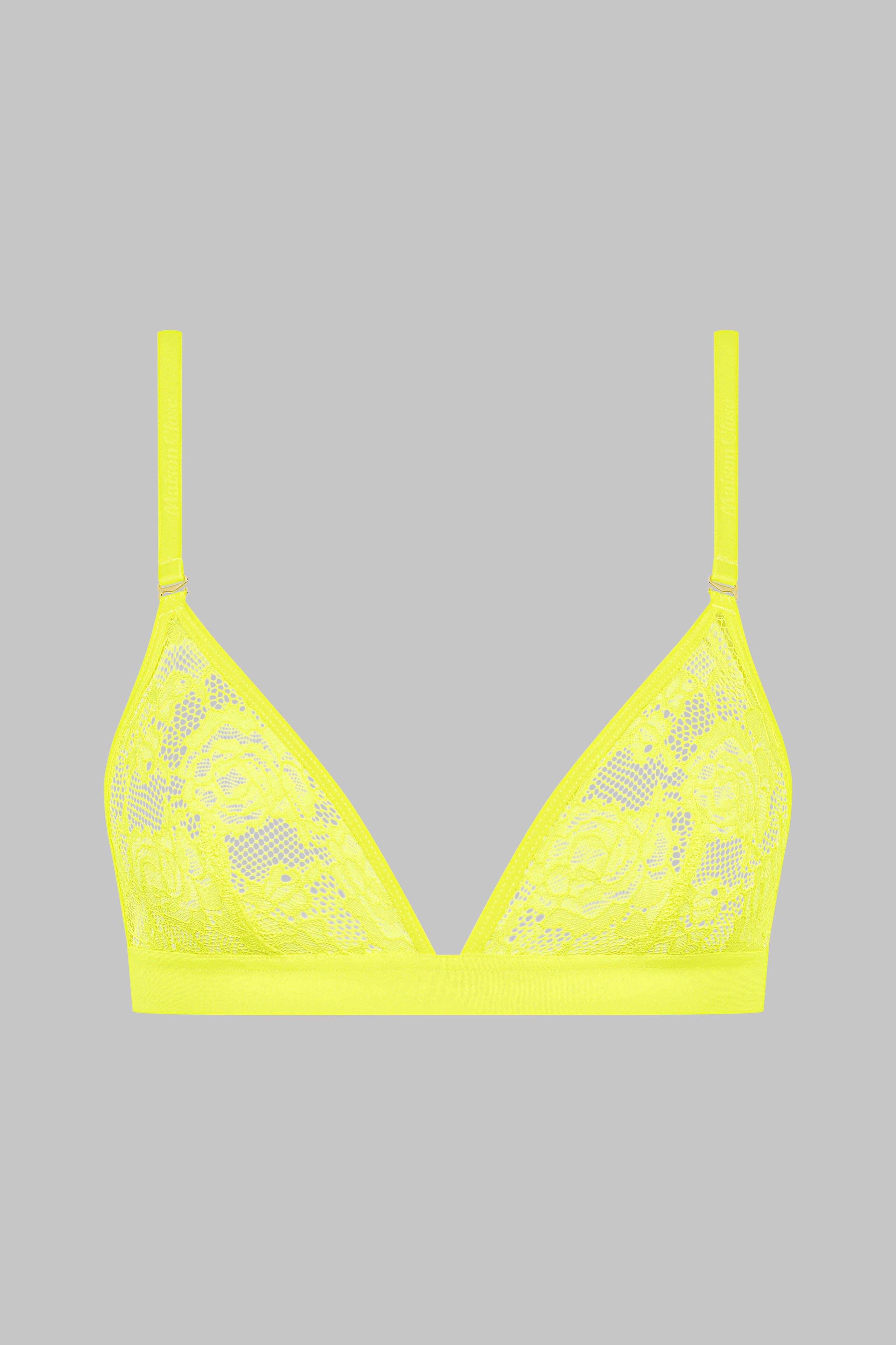 Sutien triunghi dantela Flashback Neon