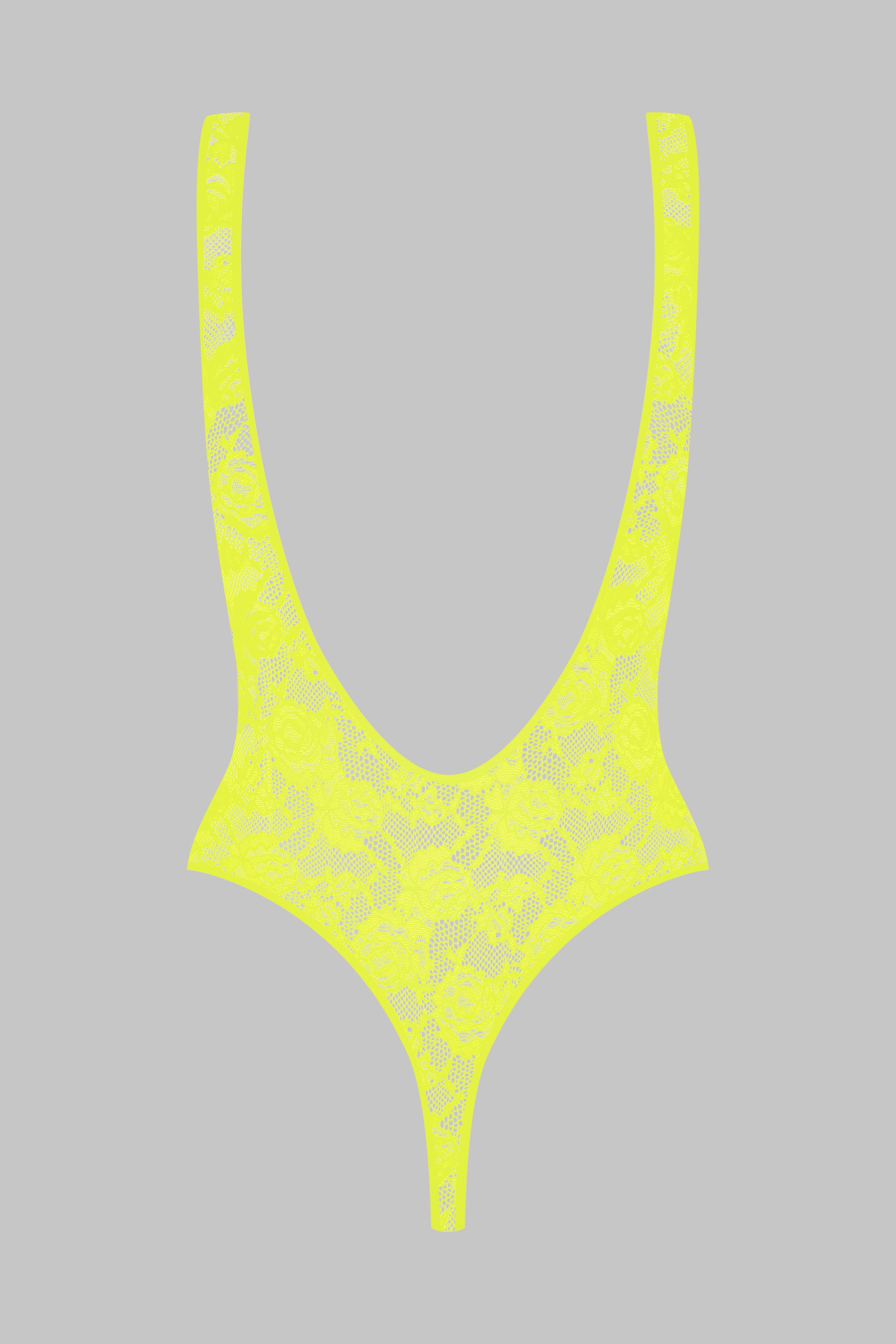 Body tanga dantela Flashback Neon