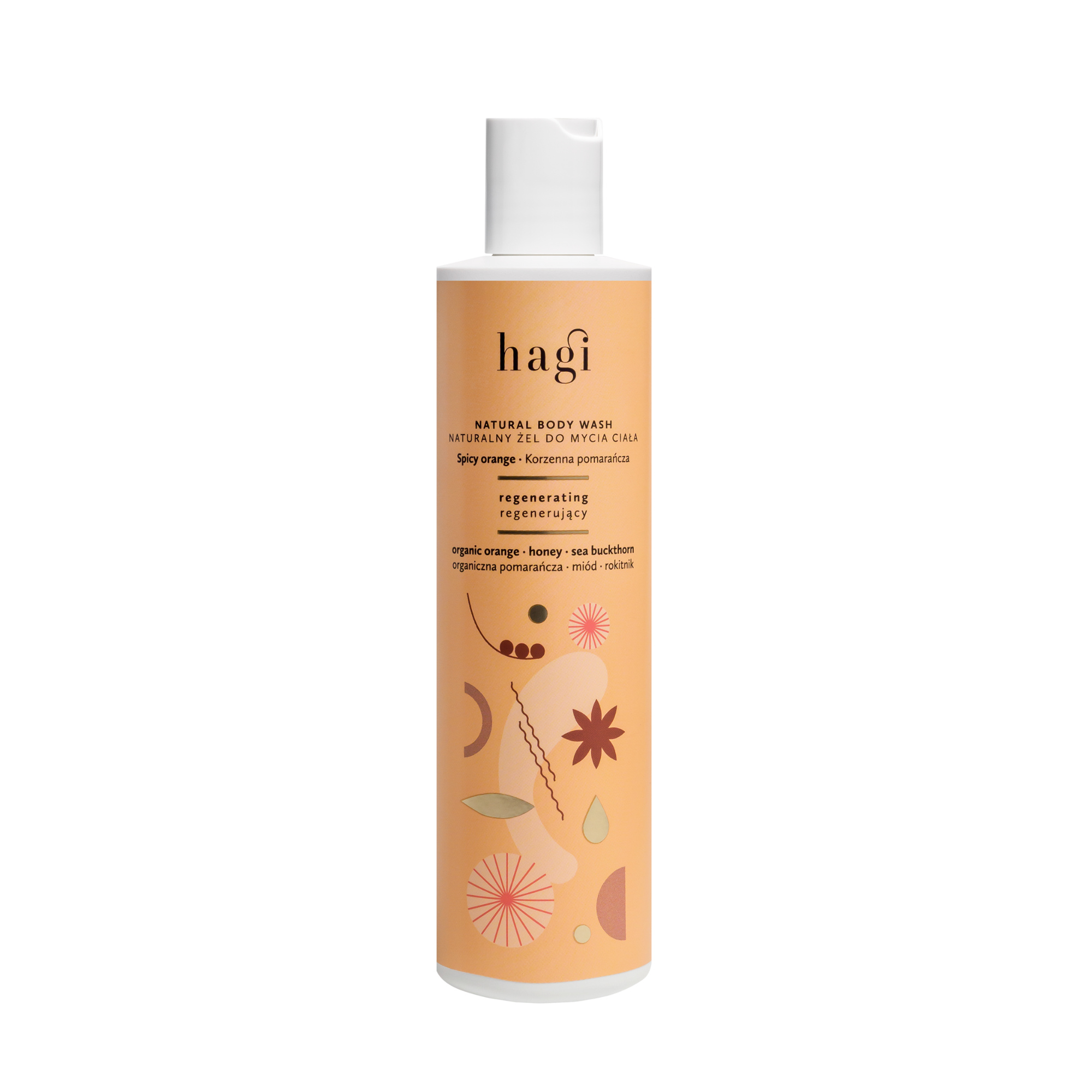 Gel de dus regenerant natural Spicy Orange, 300ml