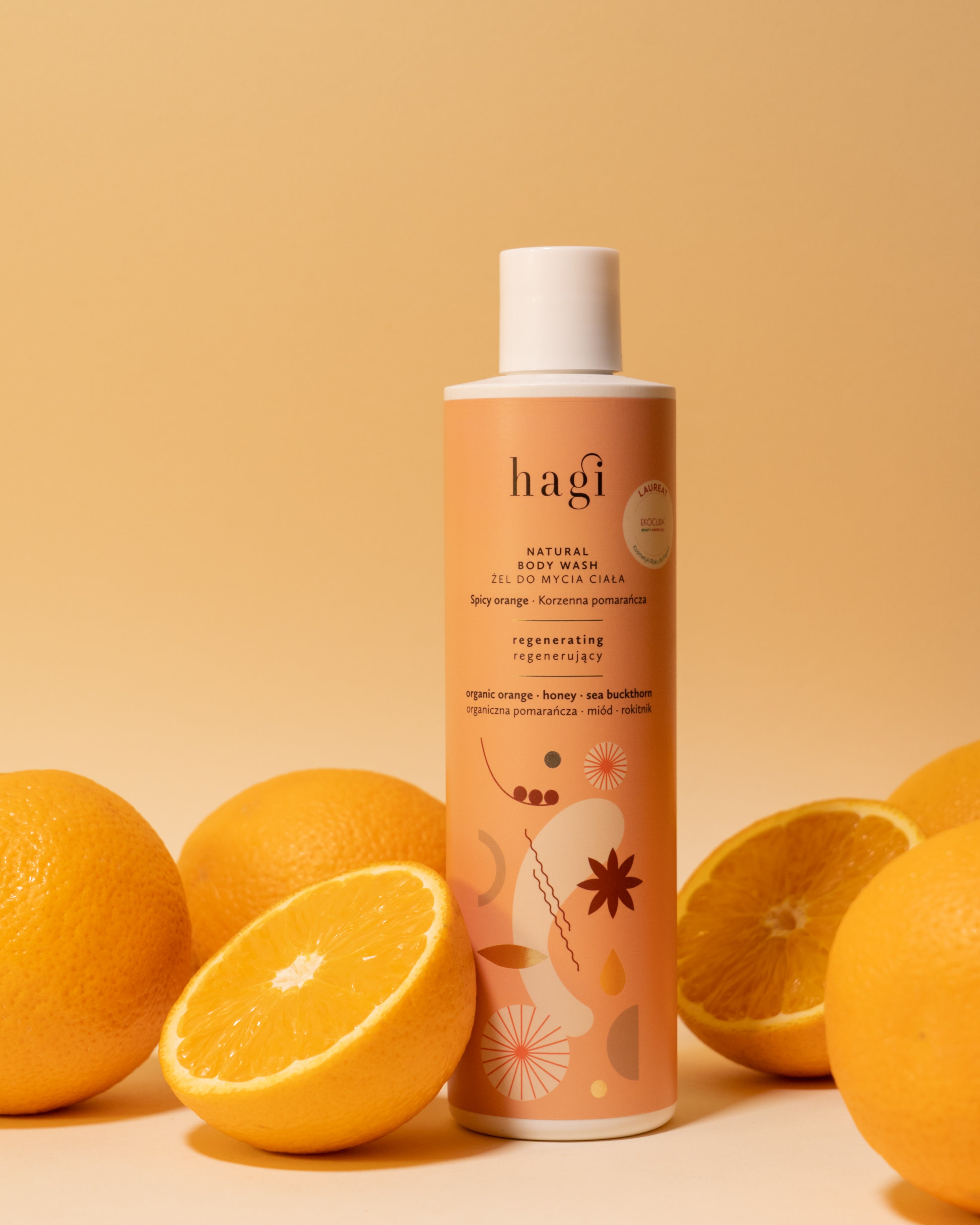 Gel de dus regenerant natural Spicy Orange, 300ml
