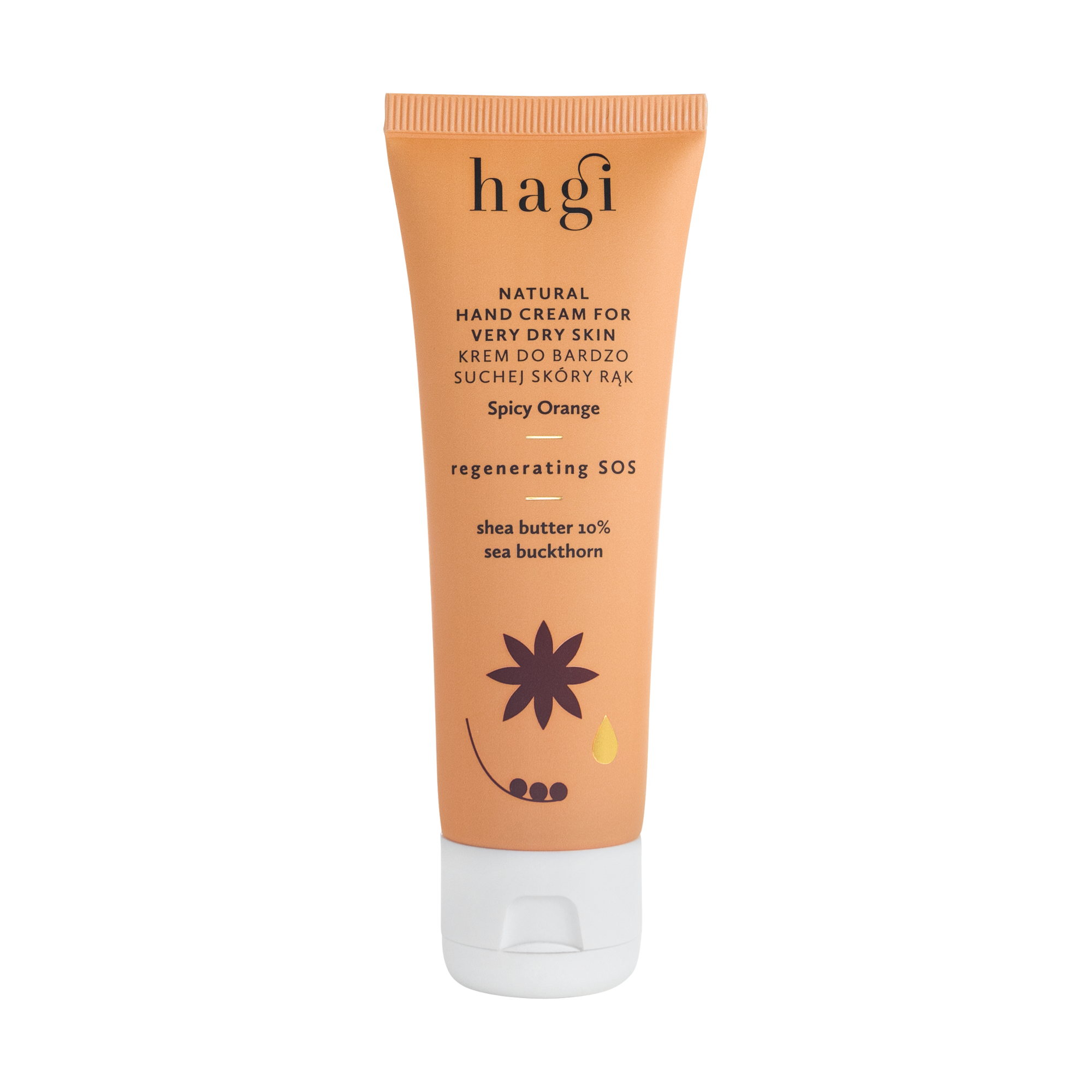 Crema naturala pentru maini foarte uscate Spicy Orange, 50ml