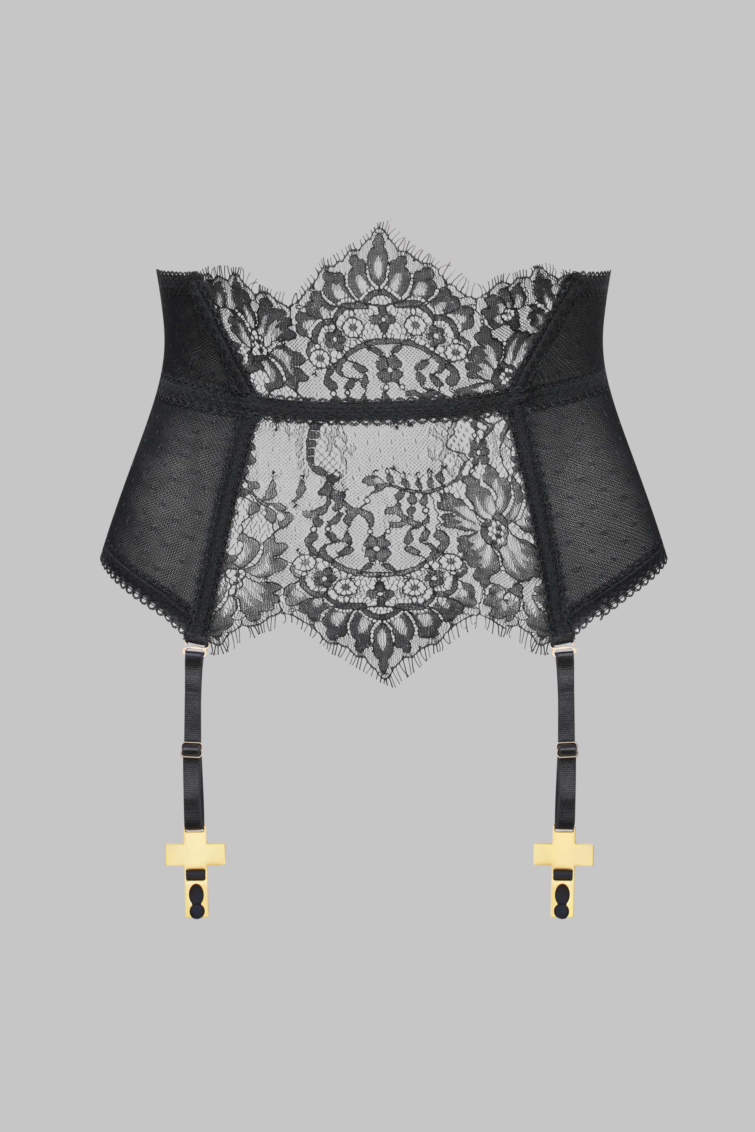 Corset dantela cu jartiere detasabile Inspiration Divine