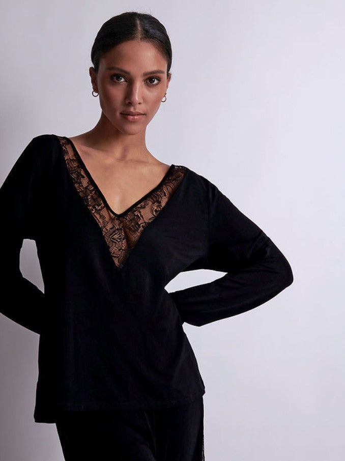 Bluza neagra Lazy Days