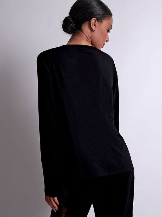 Bluza neagra Lazy Days