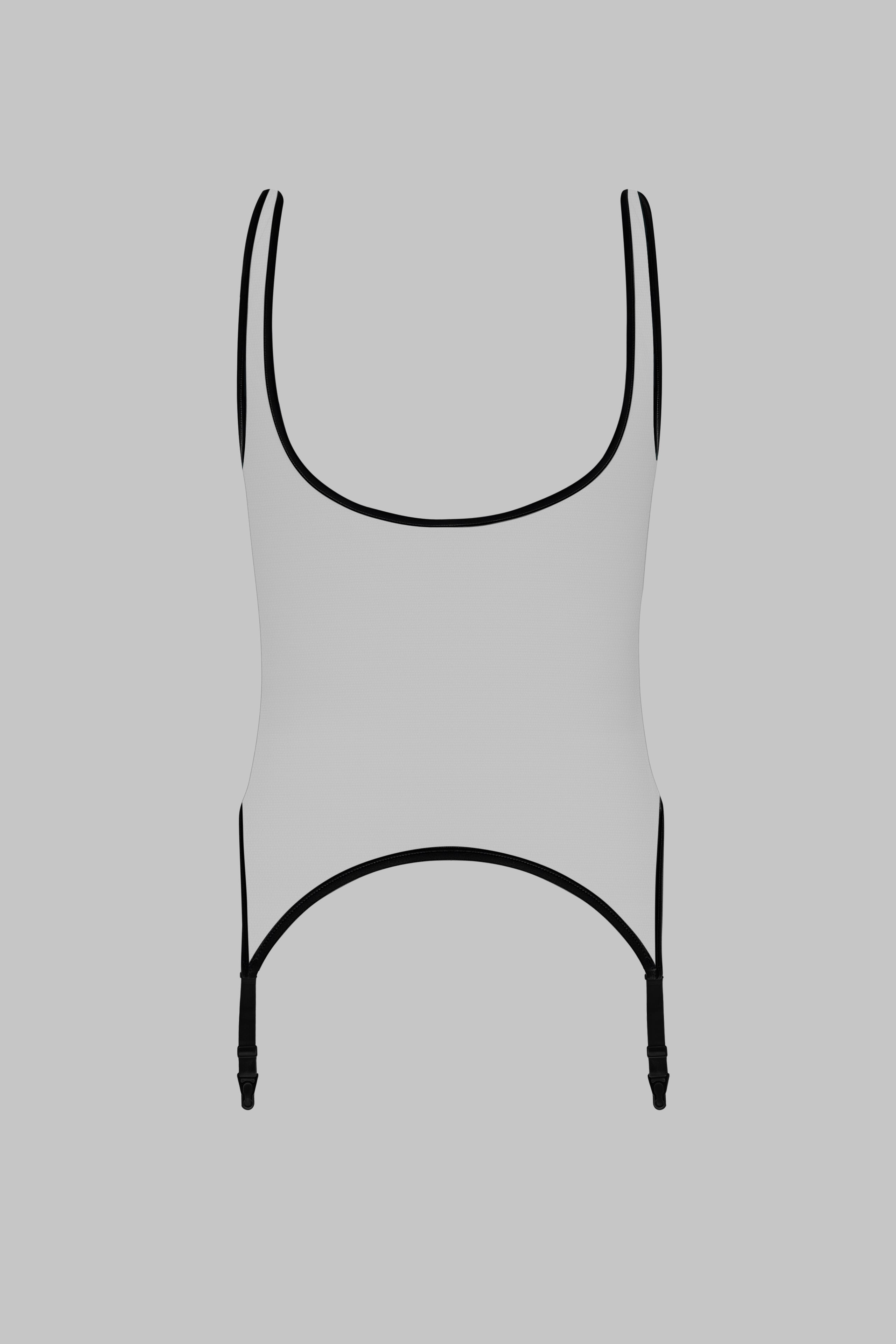 Body transparent cu jartiere - Pure Tentation