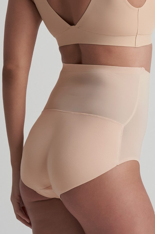 Chilot nude talie inalta cu push-up