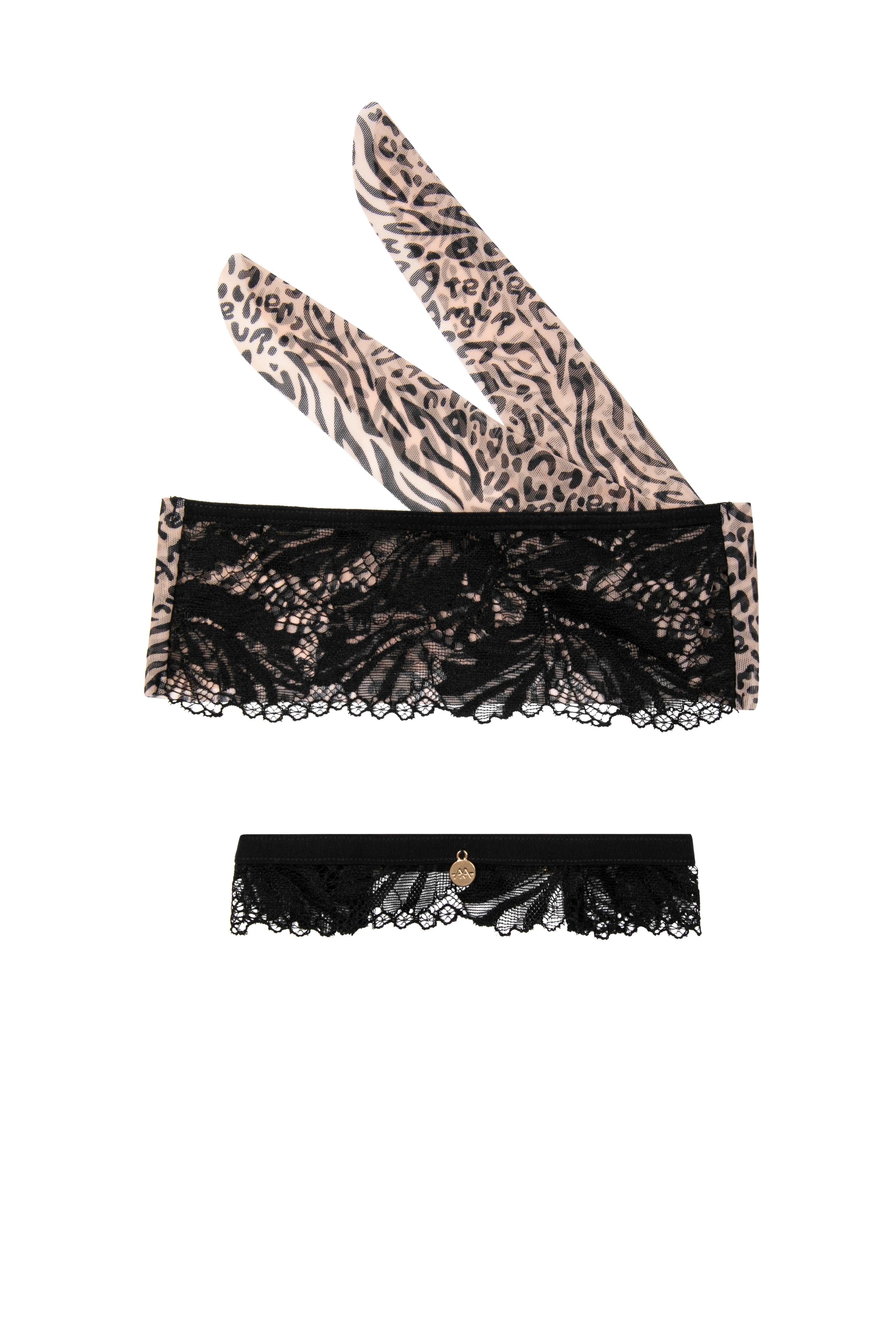 Kit masca ochi + chocker Caresse Feline