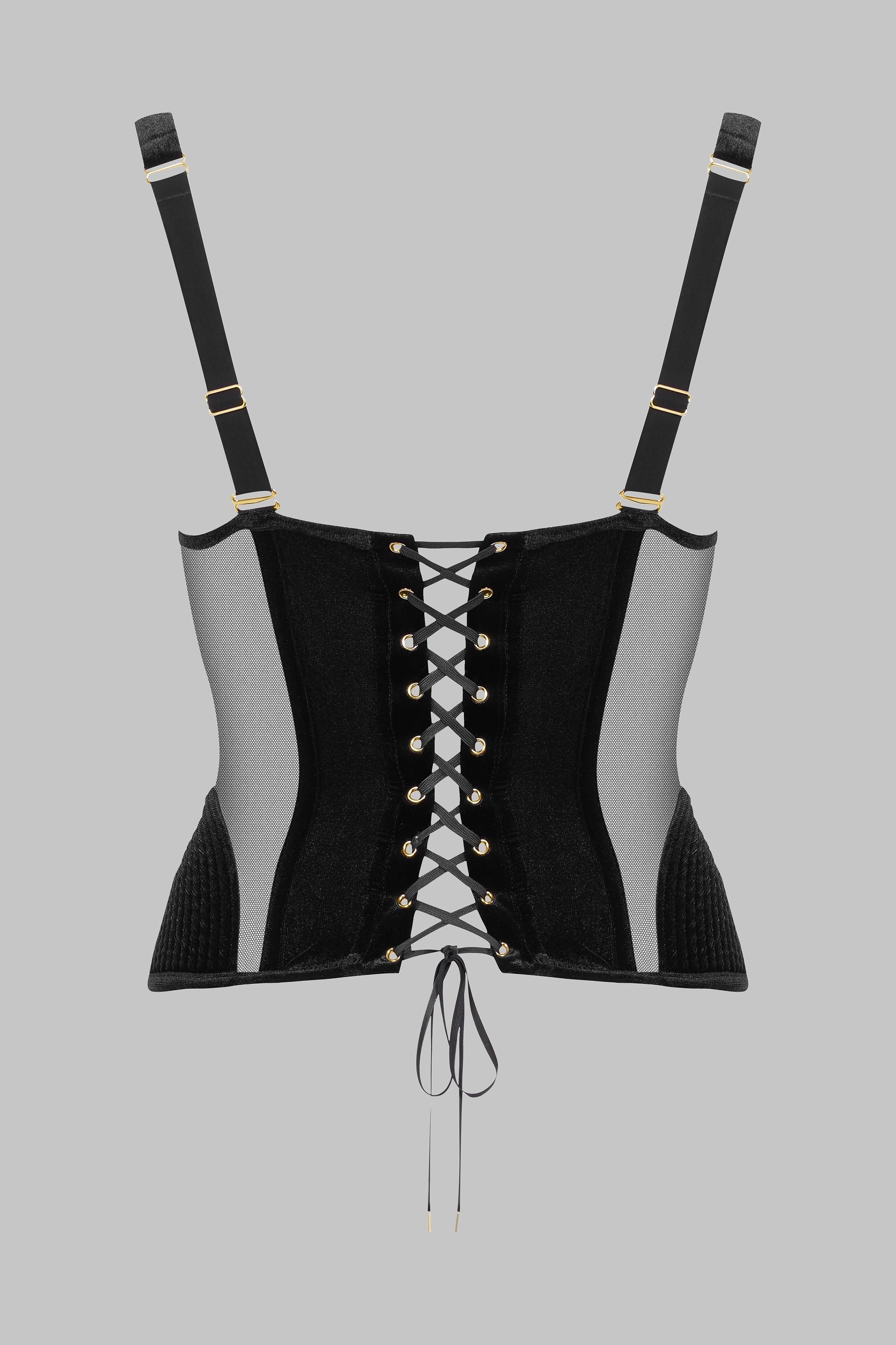 Corset push-up catifea - ROCOCO