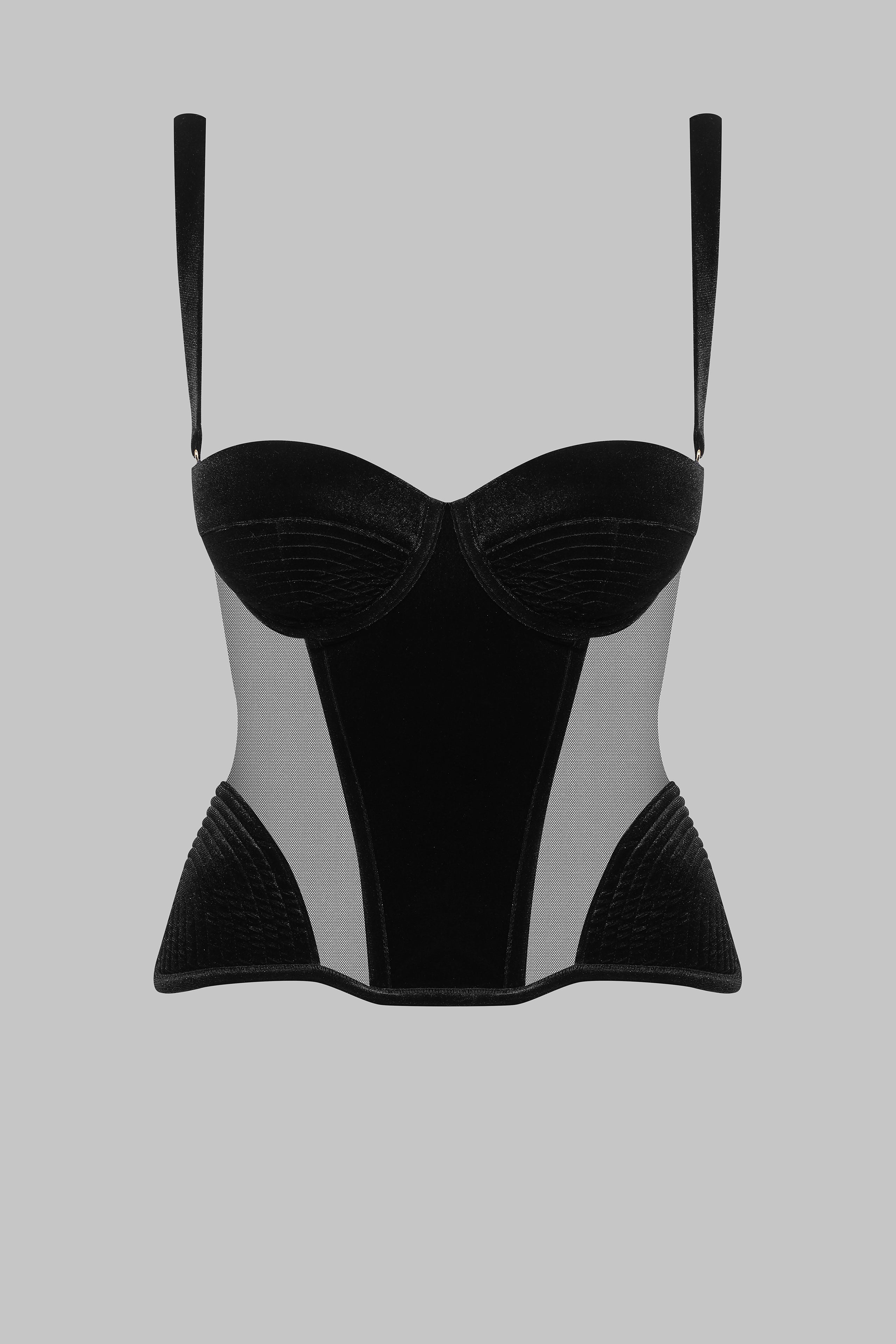 Corset push-up catifea - ROCOCO