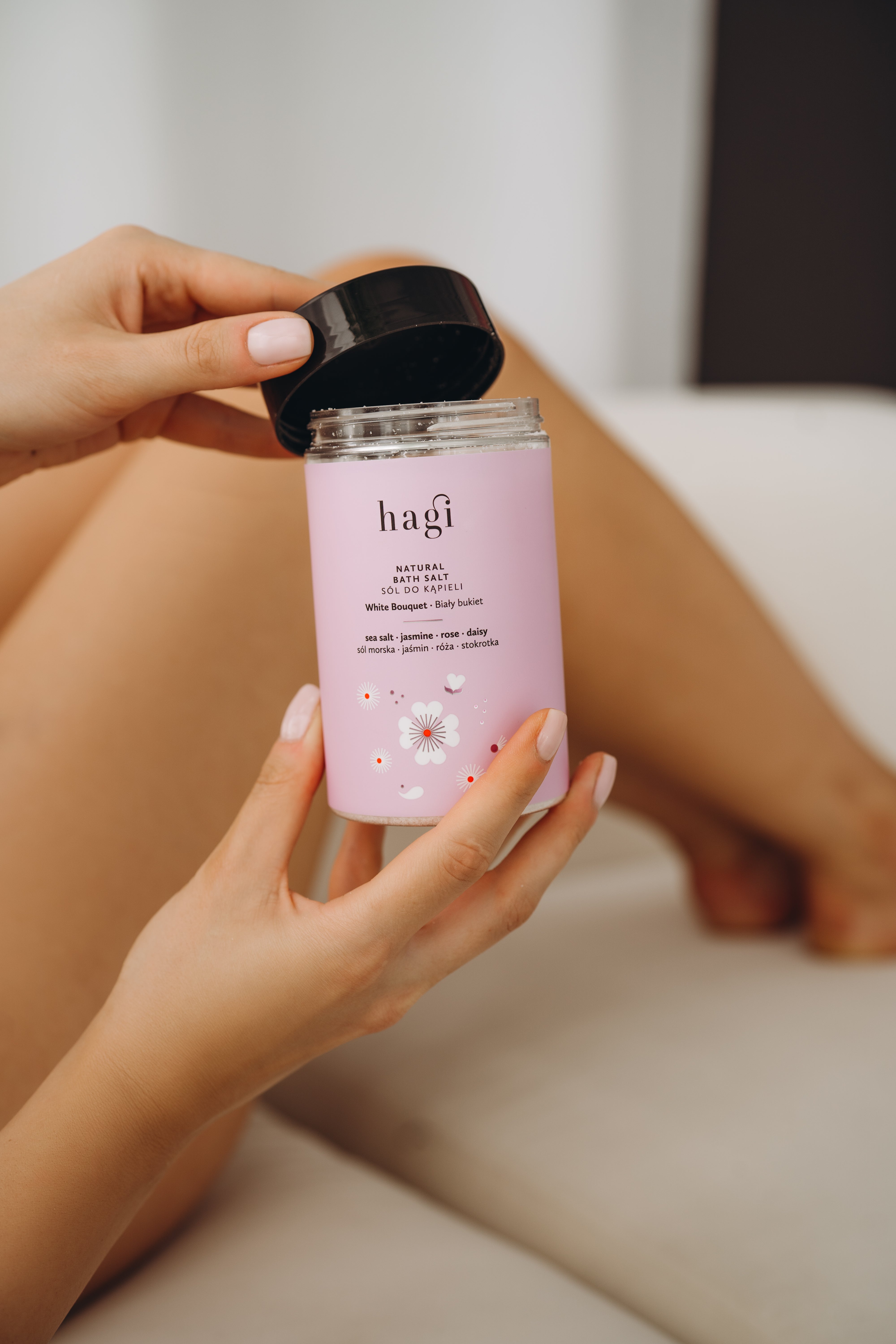 Sare de baie relaxanta White Bouquet, 480g