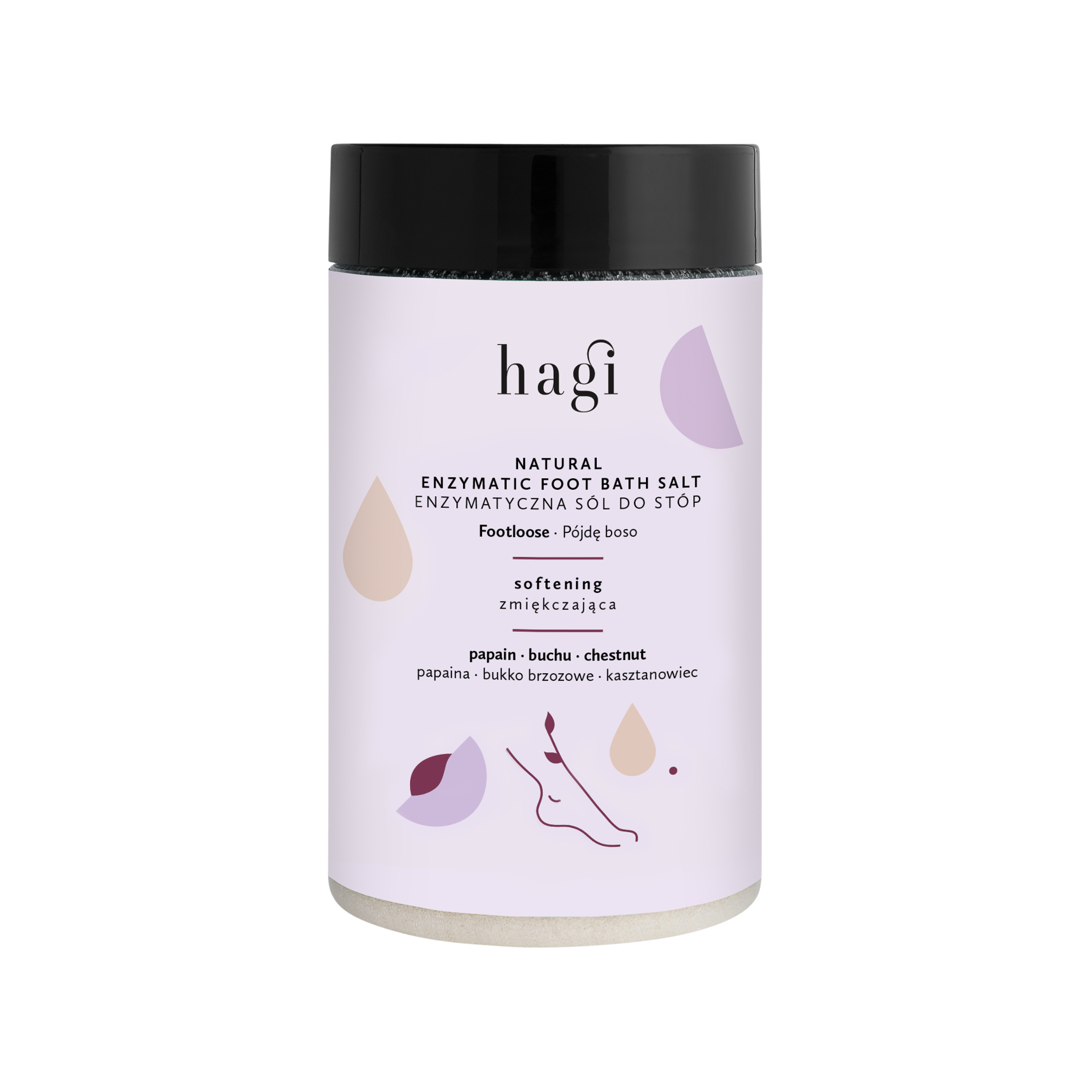 Sare de baie enzimatica naturala pentru picioare, 480g