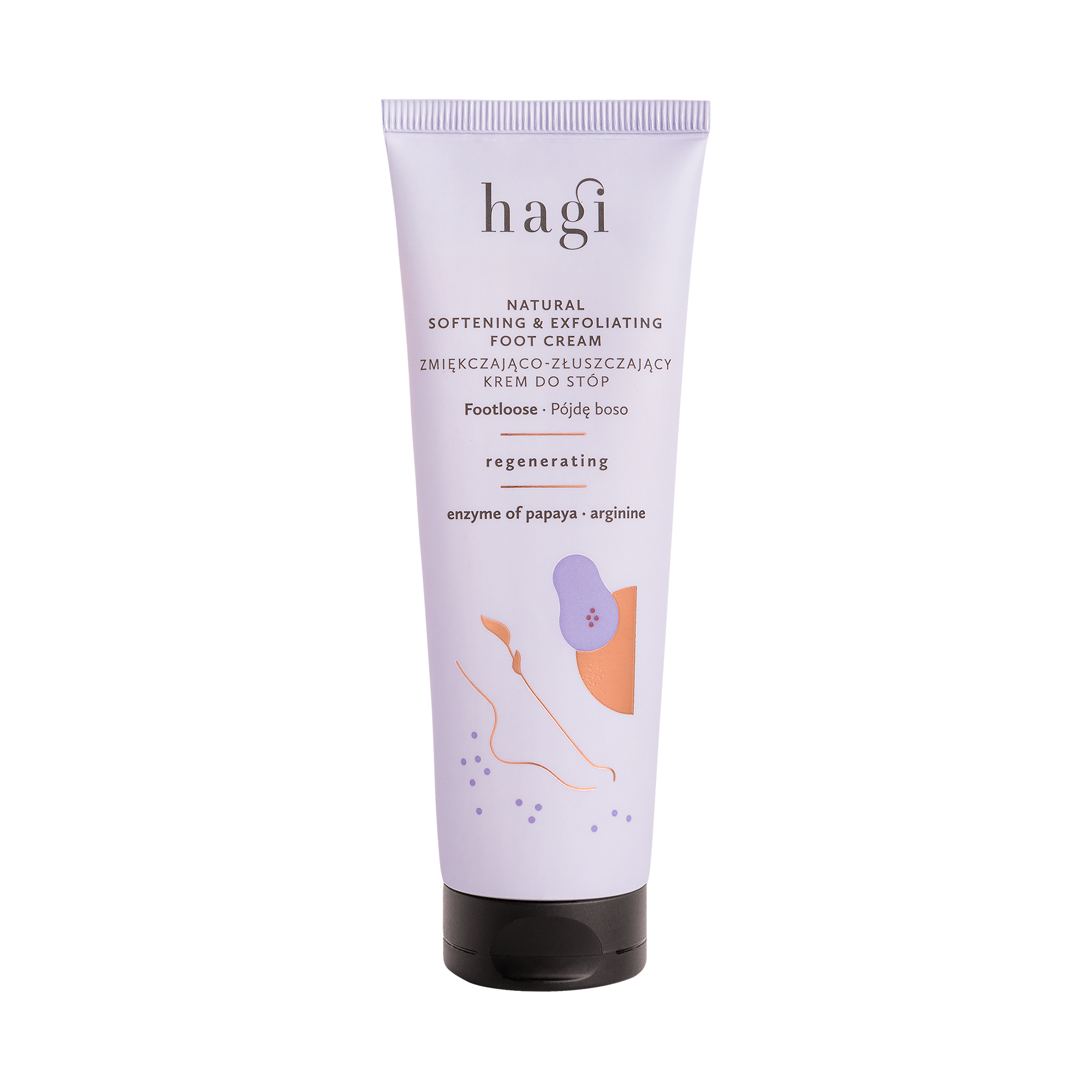Crema naturala pentru picioare hidratanta si exfolianta - Footloose, 75ml