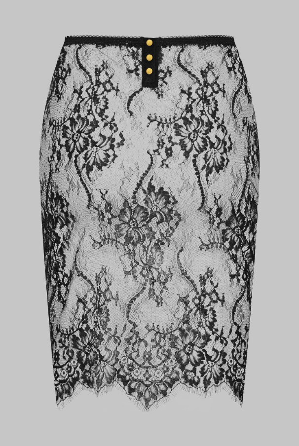 Fusta din dantela neagra Inspiration Divine