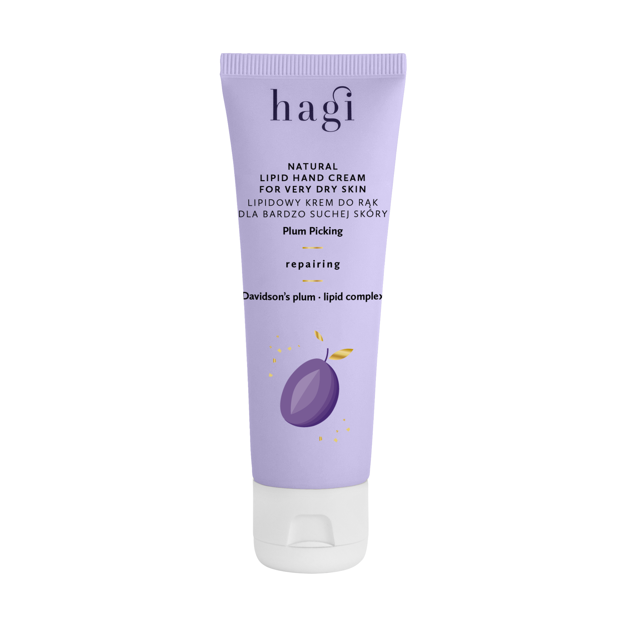 Crema naturala cu lipide pentru maini foarte uscate Plum Picking, 50ml