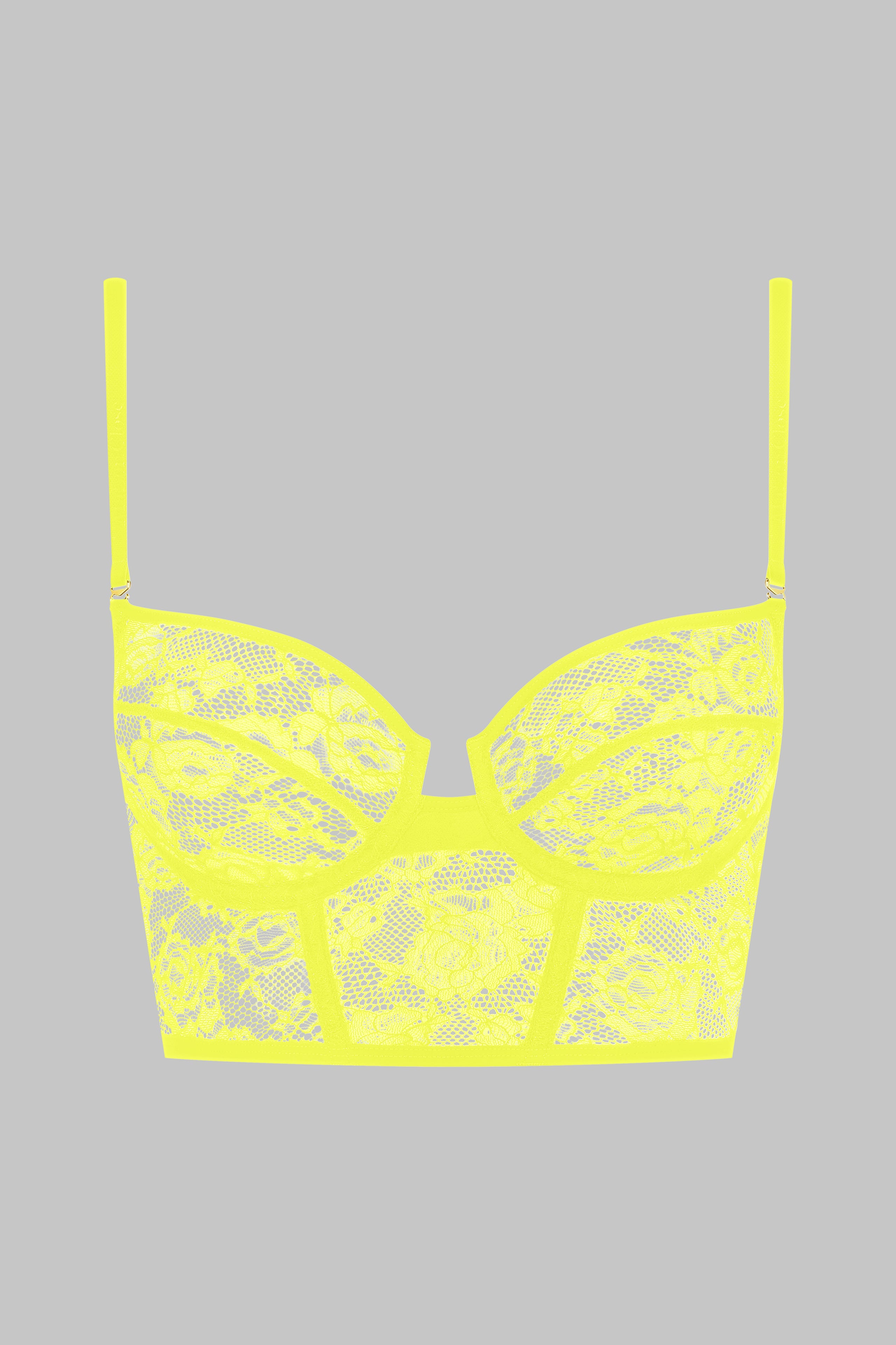 Sutien balconette dantela Flashback Neon